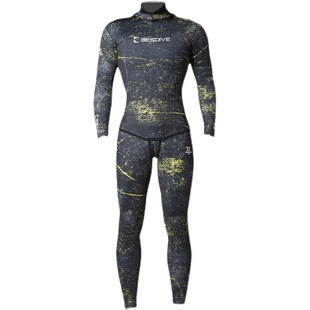 BestDive 迷彩自由潜湿衣超弹男女分体潜水服蓝洞秀颀胶衣3 5mm