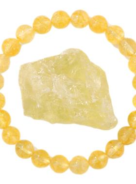 CCO天然黄水晶手串能量原石