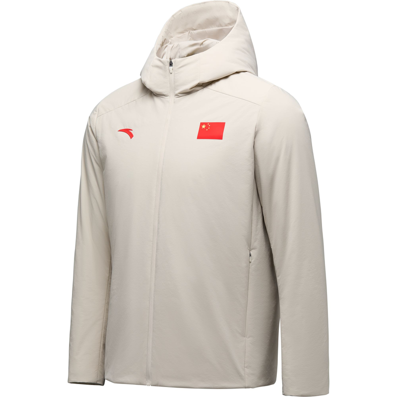 赞助国家队防风保暖连帽夹克安踏