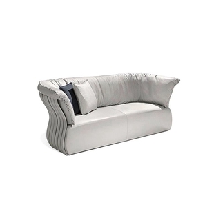 意式轻奢真皮沙发现代戛纳设计师高端别墅大户型客厅多人组合沙发