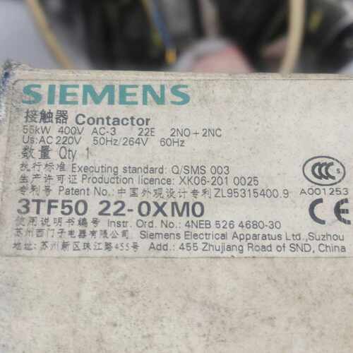 询价-3TF50 22—0XM0接触器，库存。