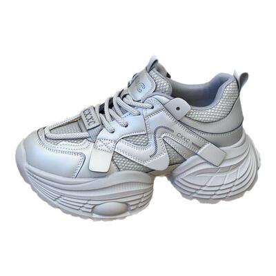 小个子增高运动鞋轻便复古老爹鞋