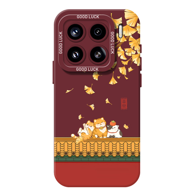 秋天猫咪手机壳适用小米红米系列