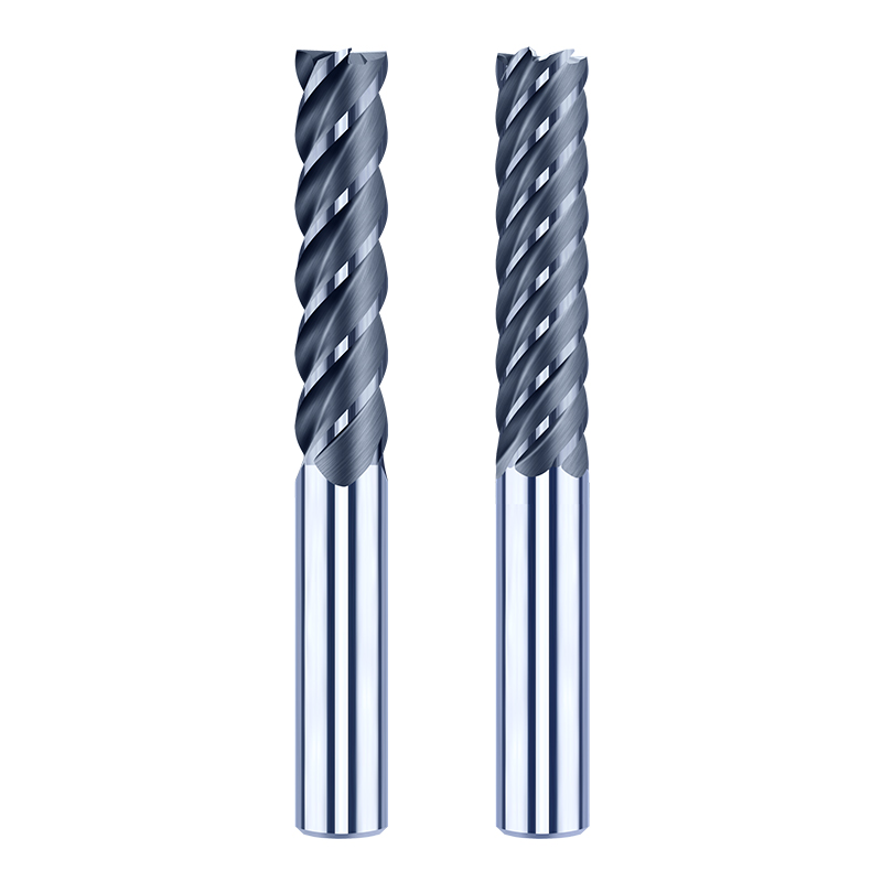 65度钨钢模架铣刀加长刃4刃6刃立铣刀模框倒锥硬质合金10 12 16