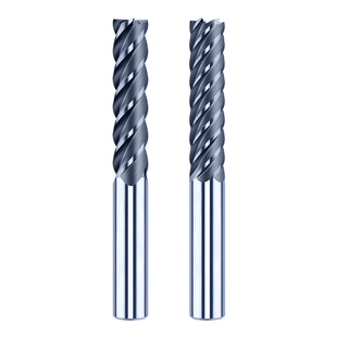 65度钨钢模架铣刀加长刃4刃6刃立铣刀模框倒锥硬质合金10 12 16