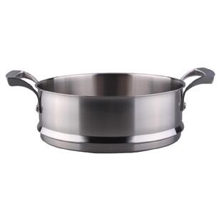 304不锈钢蒸笼家用加厚蒸格汤锅奶锅蒸架蒸锅16/18/20/24/30cm