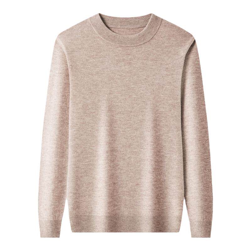 恒源祥全羊毛衫男加厚圆领毛衣商