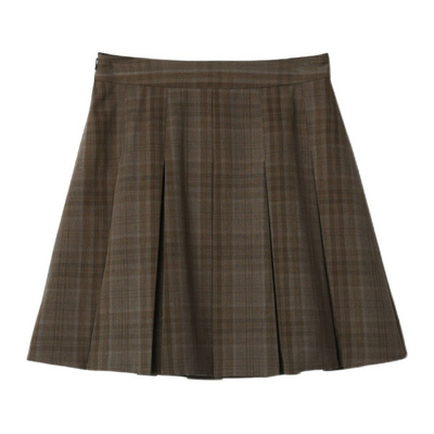 POPCHRIO高腰百褶a字半身裙短裙