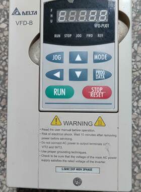 议价台达变频器 VFD015B43A  380V 1.5千瓦 原维修