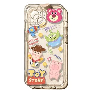 可爱卡通适用苹果12透明手机壳iPhone11情侣男女13promax软6s/7/8plus套xr潮xmax趣味14plus童趣风保护防摔xs