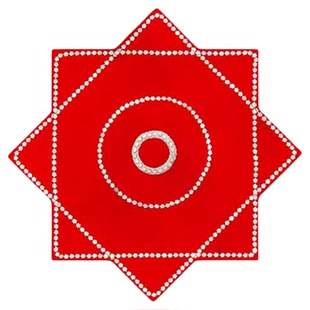 谁家大美人手绢花舞蹈专用红手绢东北秧歌二人转八角巾表演出专用