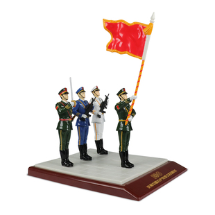 凯迪威合金仿真海陆空仪仗队模型玩偶关节可动阅兵摆件儿童玩具
