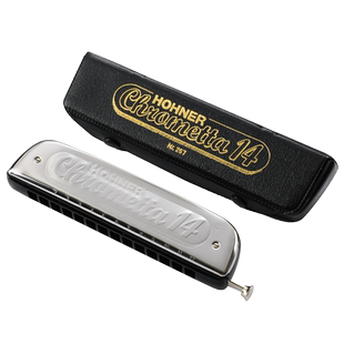 德国和来255/257半音阶口琴12/14孔C调高级进阶初学者入门演奏级