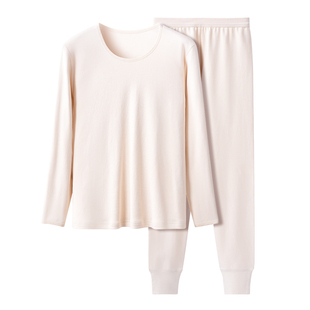 春织老人棉毛衫女纯棉加厚秋衣秋裤套装妈妈中老年保暖内衣男秋冬