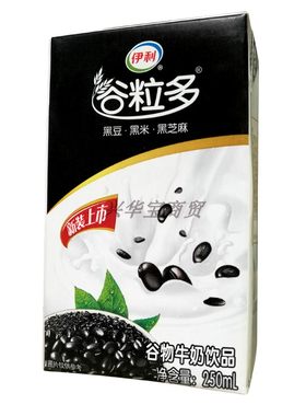 伊利谷粒多谷物黑米黑豆红豆牛奶