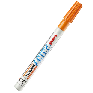 日本三菱油漆笔不掉色防水白笔油性笔马克笔学生用美术绘画高光笔白色记号笔大号工地大头笔签名笔金车轮胎笔