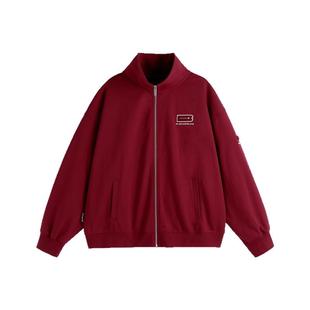 BJHG不计后果贴贴美式夹克外套男款冬季2025新款宽松重磅棒球服女