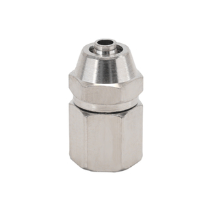 黄铜镀镍快拧无毛刺内丝直接1分/2分/3分/4分锁母式气管快速接头