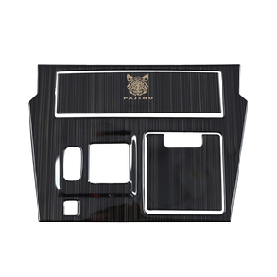 适用三菱pajero帕杰罗改装内饰v87v93v97点烟器面板中控台装饰贴