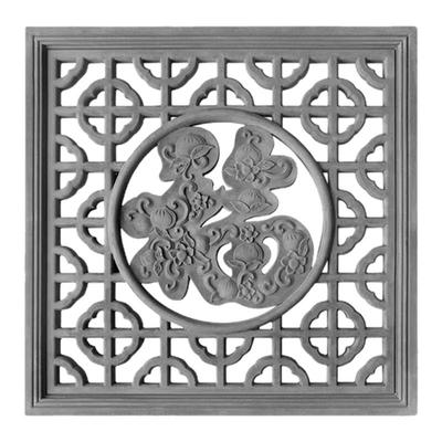 仿古砖雕花窗庭院镂空水泥窗花