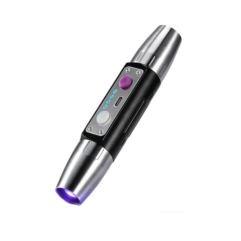 双光源黑镜UV365紫光手电筒手电筒
