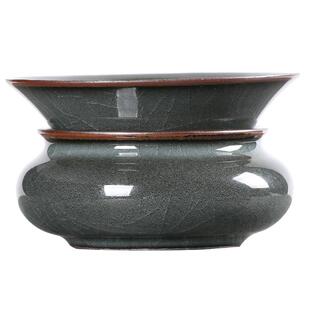 青瓷哥窑铁胎茶漏冰裂功夫茶具配件陶瓷茶滤茶隔滤茶器过滤网龙泉