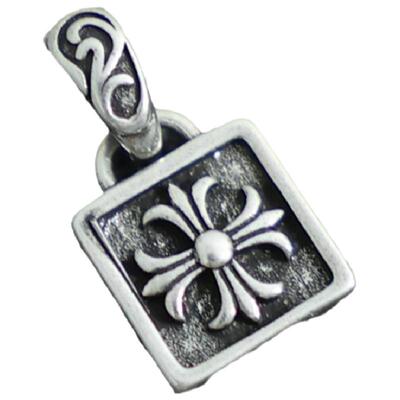 新款双层爱心丘比特十字架挂坠925项坠吊坠潮男女项链饰品