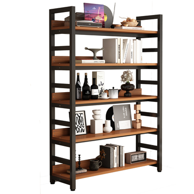 实木书架落地置物架客厅收纳架子