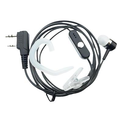 对讲机耳机 K头粗线对讲机入耳 耳机 舒适挂耳机软耳挂耳塞耳机