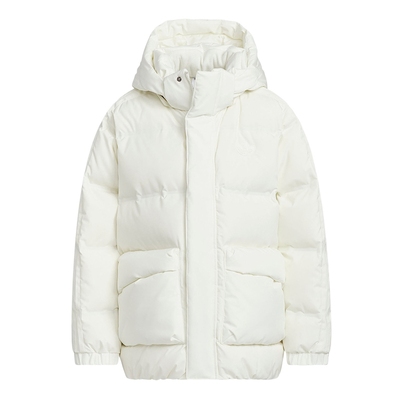 adidas阿迪达斯三叶草新款保暖运动鸭绒连帽女大童羽绒服 KF4952