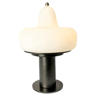 现代北欧大理石台灯创意个性简约设计师书房卧室床头轻奢玻璃台灯