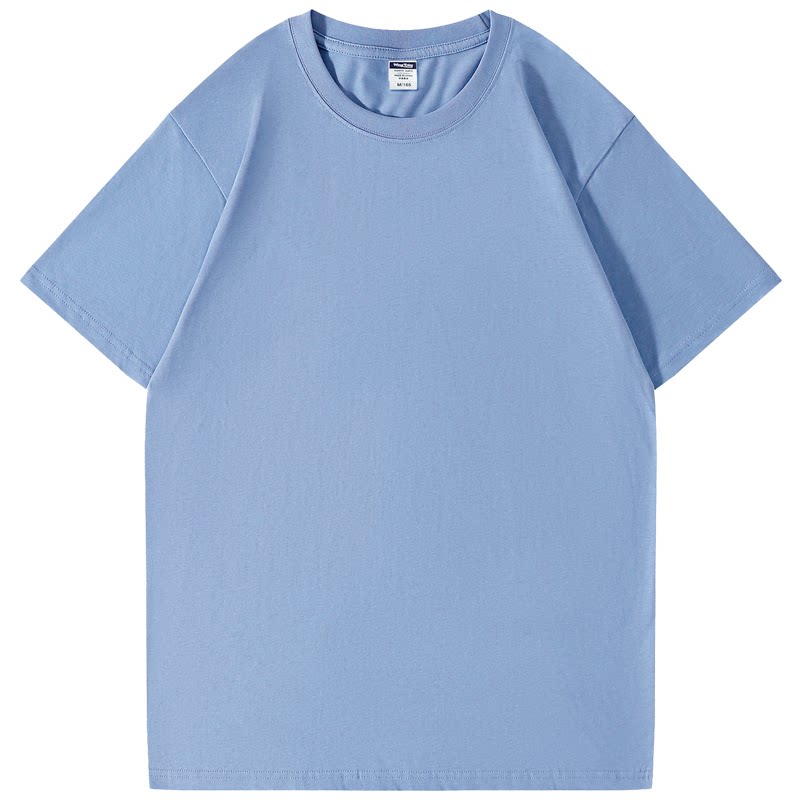 纯棉t恤定制印logo短袖圆领工作服团体服装活动装订制衣服图案diy
