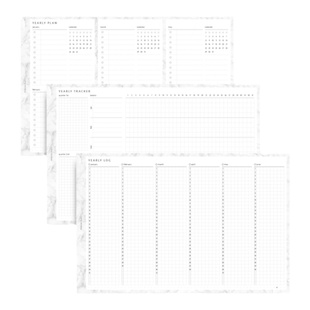 三折页年计划活页本替芯A5slimA678M5奇葩手账内芯ins2023annual