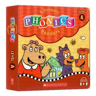 学乐自然拼读A级英文原版绘本 Scholastic Phonics Readers A 儿童自然拼读学习套盒适合初学者含12本书附官方音频扫码听读