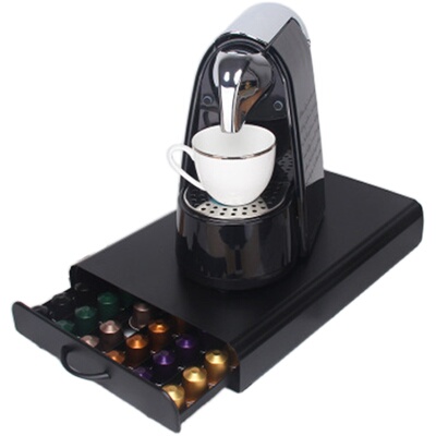 Nespresso胶囊收纳黑抽屉收纳架