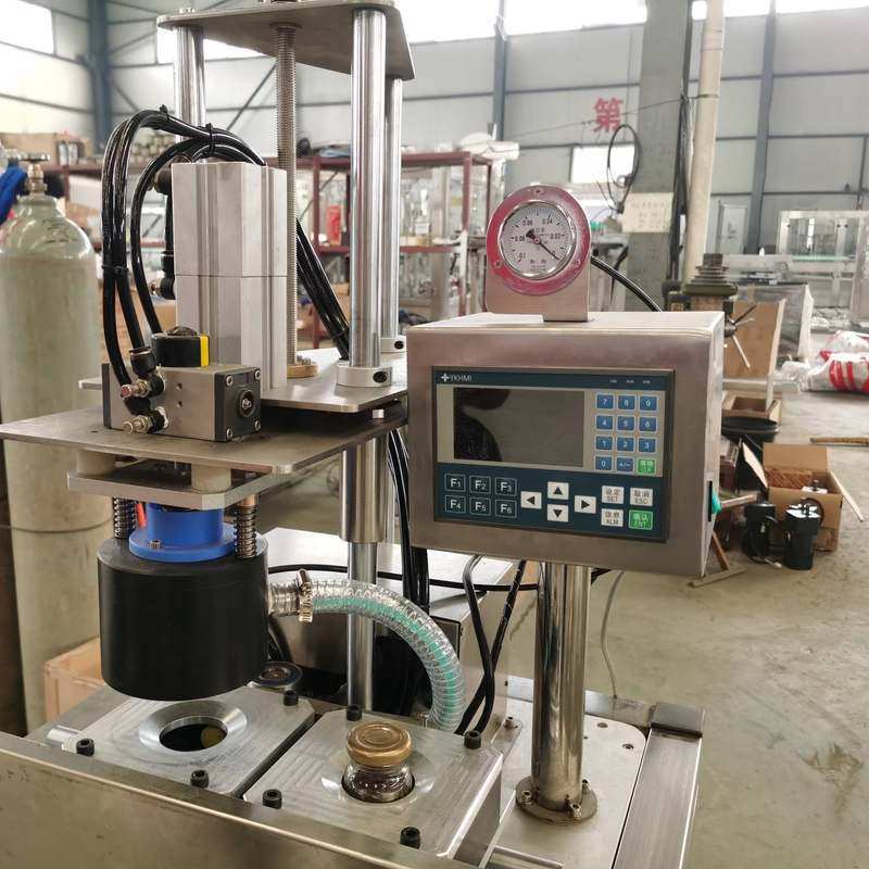 玻璃罐真空封口机 半自动罐头真空封罐机 罐头盖封盖机