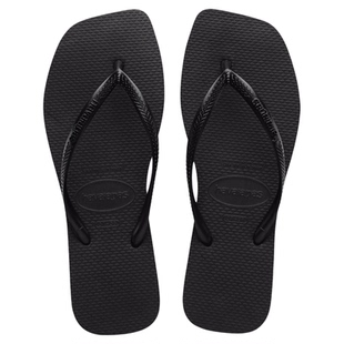 Havaianas哈唯纳新款方瘦子软底人字拖平底女款夏季外穿夹脚拖鞋