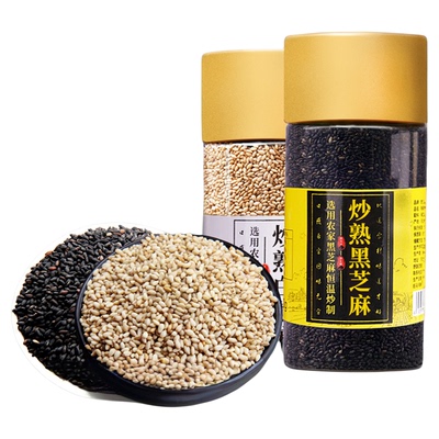 野三坡炒熟黑芝麻袋生即食免洗