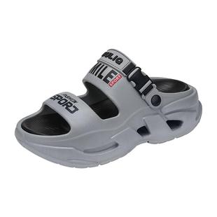 凉鞋男夏季潮牌外穿防滑厚底凉拖青少年夏天户外运动大码沙滩拖鞋