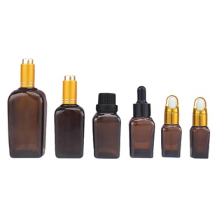 玻璃滴管分装瓶避光四方精油瓶15/20ML液油瓶化妆品 高档调配瓶