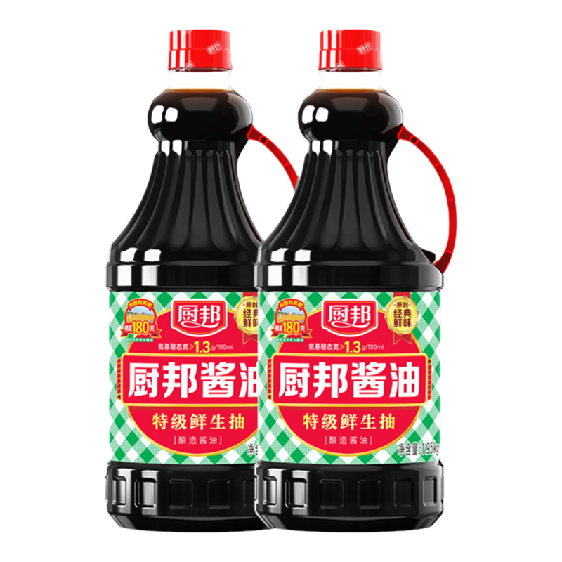 厨邦酱油1.95kg瓶特级生抽