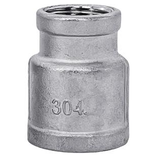 304不锈钢大小头异径内丝内螺纹管箍接头变径头水管接头水暖配件