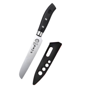 十八子作 家用水果刀削皮刀安全 带刀套水果削皮刀果皮方便捷小刀