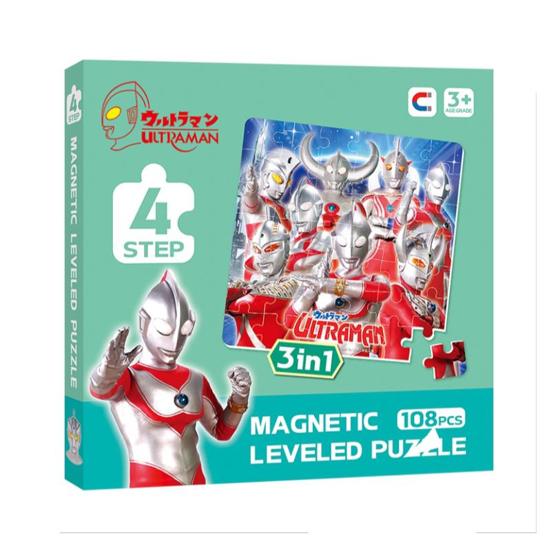 奥特曼儿童磁性拼图益智力玩具3拼图/拼板