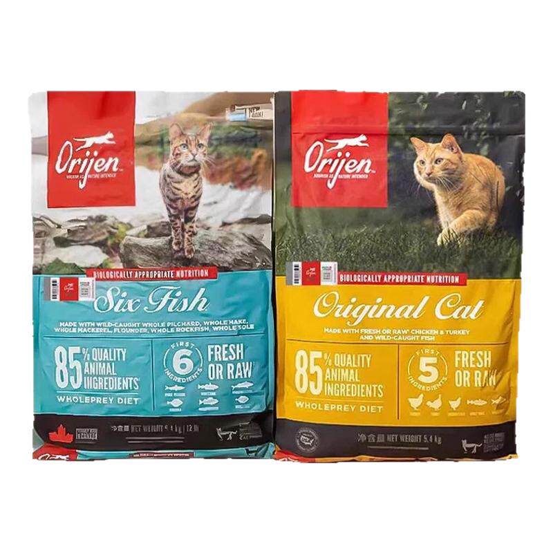 原始猎食渴望进口无谷鸡肉味六种鱼肉成猫幼猫全阶段天然猫粮美版