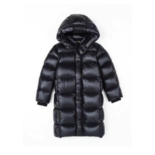 男女童羽绒服中长款加厚过膝黑金白鸭绒中大儿童2025新款洋气冬季