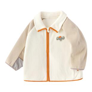 婴幼儿宝宝儿童加绒外套上衣男女童衣服2026春秋新款加厚开衫外衣