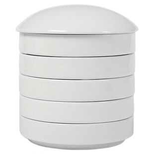 手绘青花五层陶瓷书法墨碟 国画调色盘碟 陶瓷调色盘 水碟墨池砚台