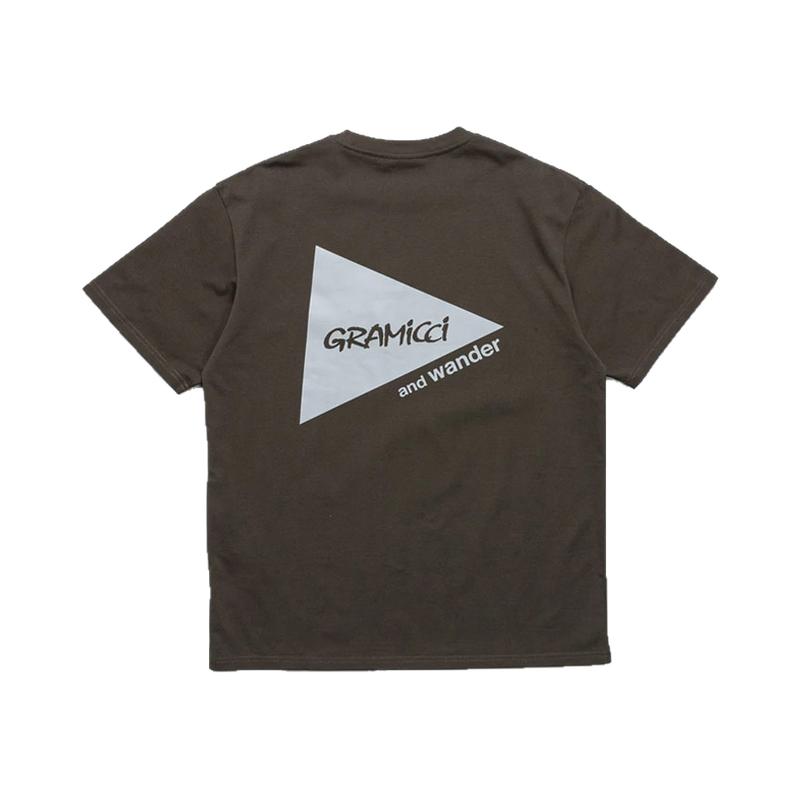 小野人Gramicci x And Wander联名 Backprint T宽松休闲圆领T恤