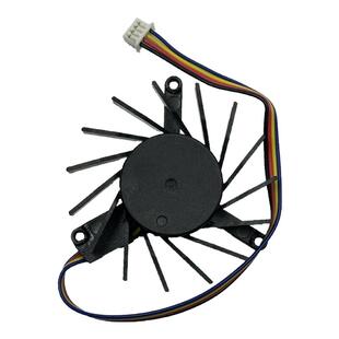 5010支架涡轮风扇12V孔距3.9/2.7CM直径4.5CM小4PIN双滚珠PWM温控